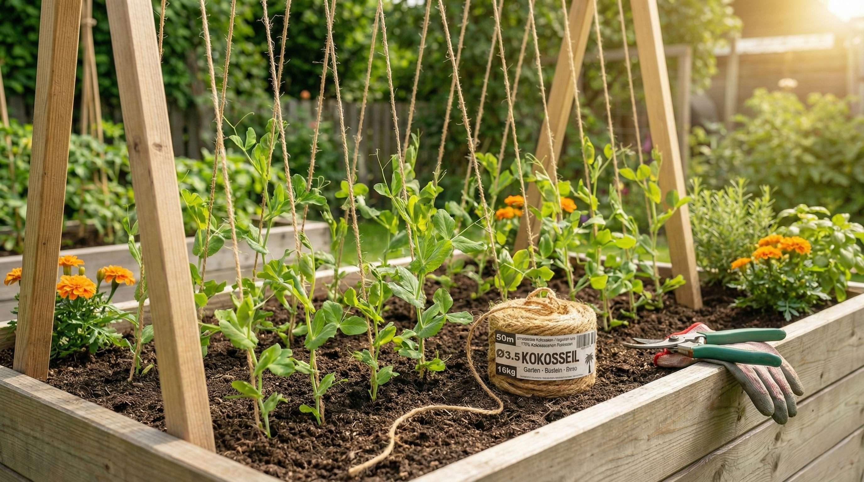 Kokosseil für Bäume - Natürliche Gartenschnur und Baumband zum Bäume anbinden