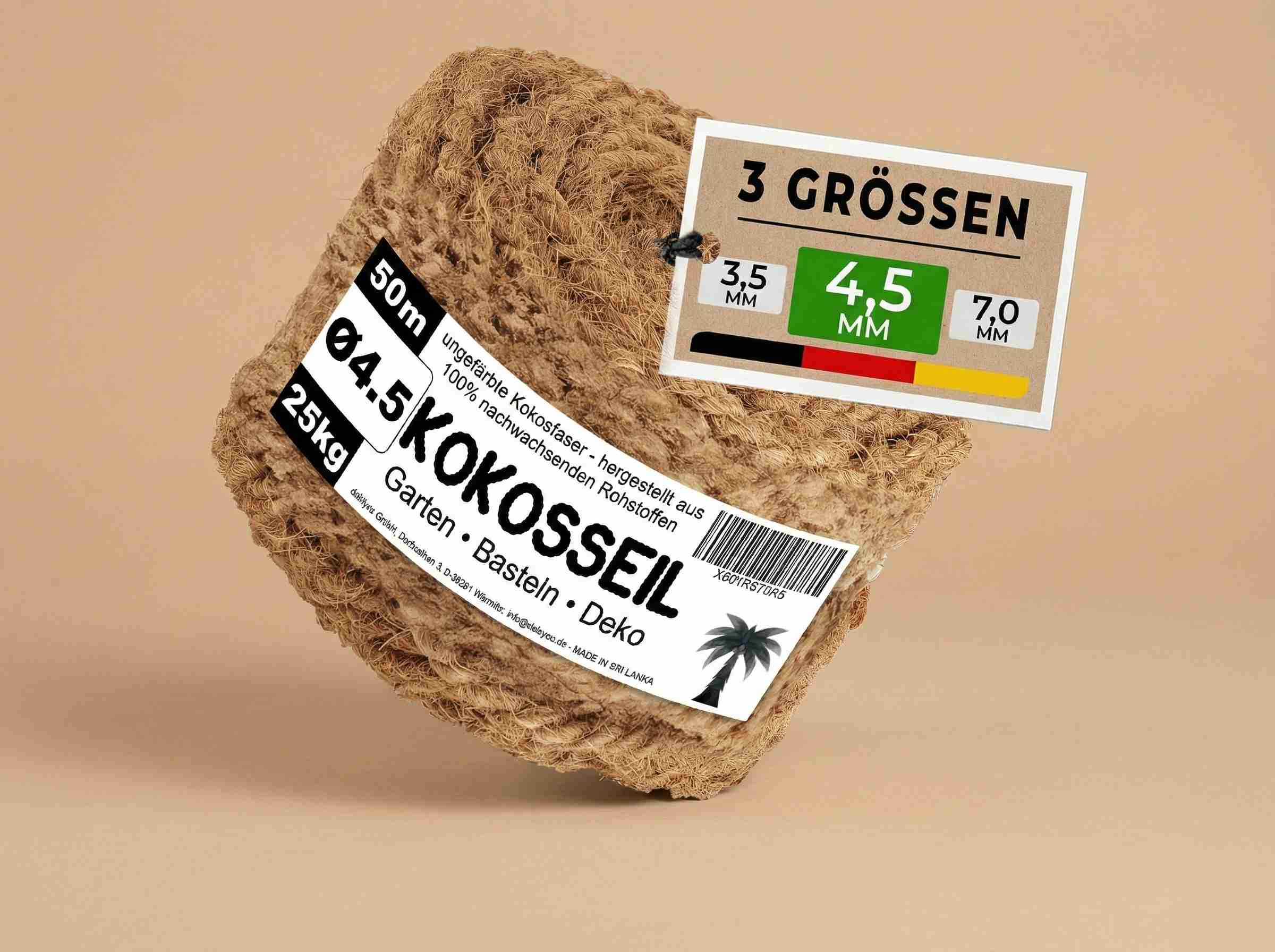 Premium Kokosseil 4.5mm × 50m Kokosseil kaufen