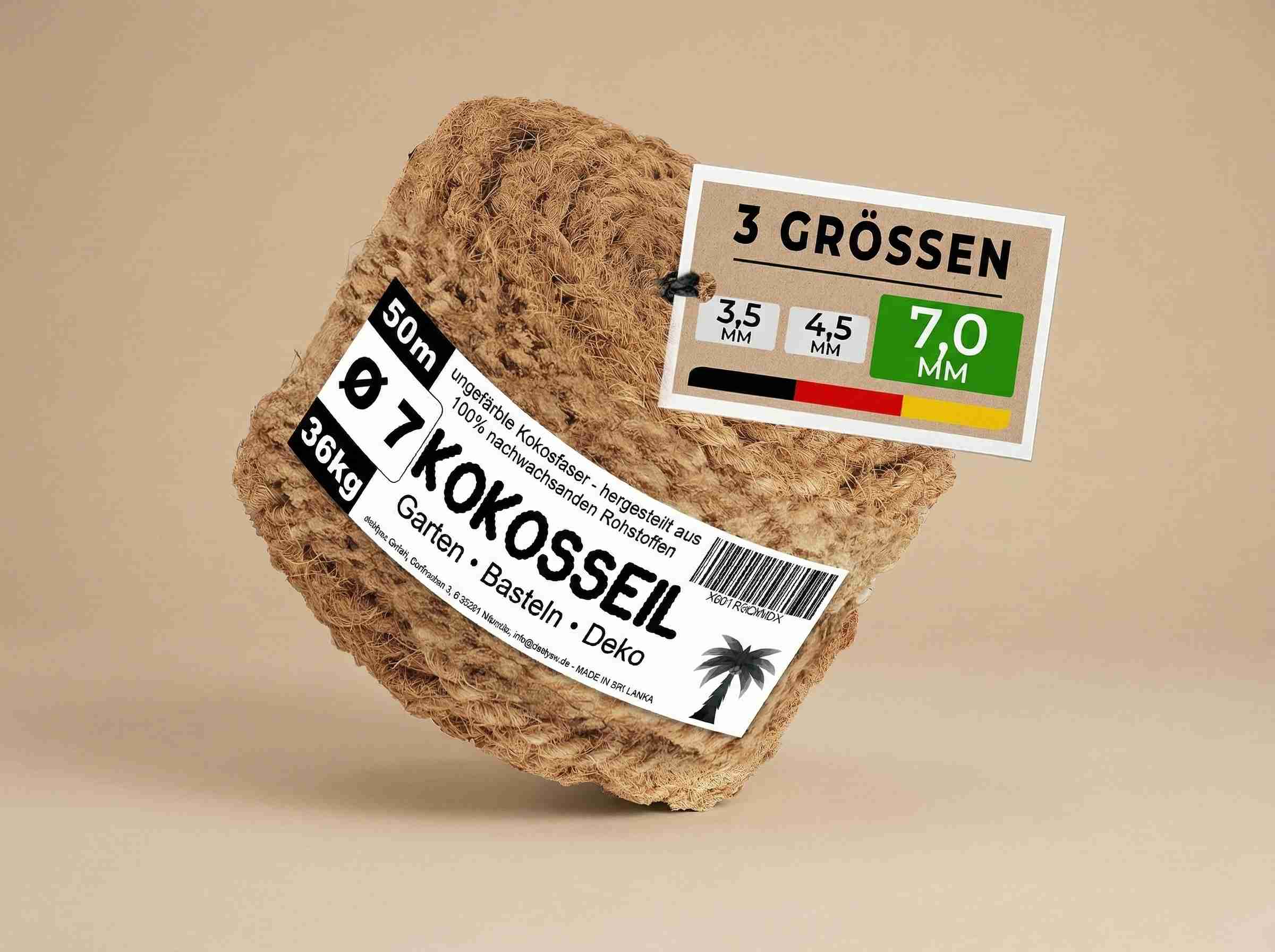 Premium Kokosseil 7mm × 50m Kokosseil kaufen